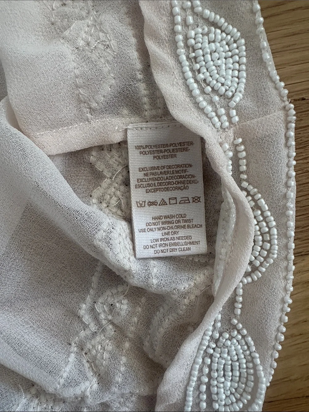 Free People Beaded Sheer Top